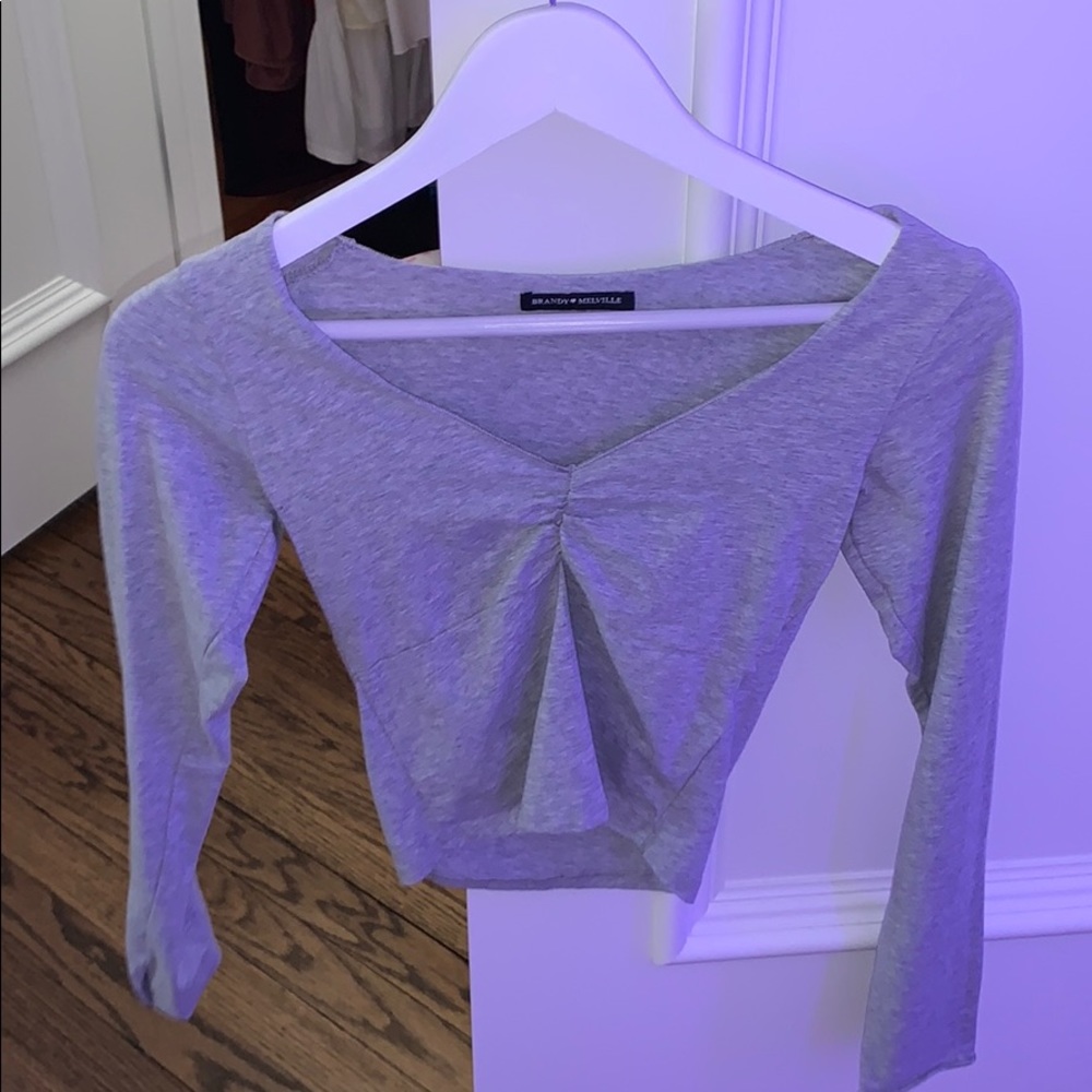 Grey brandy Melville long sleeve
